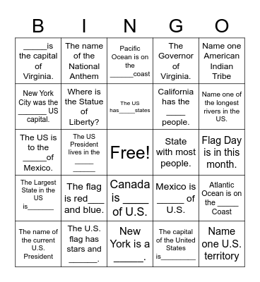 Weintraub Ch 2 Bingo L2 Bingo Card