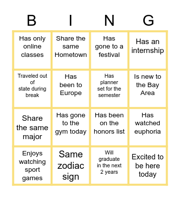 KAPPA XI MIXER Bingo Card