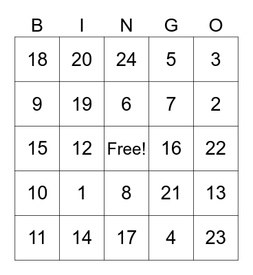 Get to Know You BINGO! Bingo Card