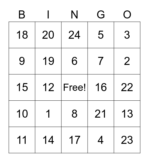 Get to Know You BINGO! Bingo Card