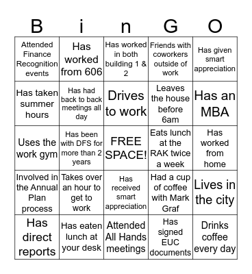 DISCOVER BINGO Card