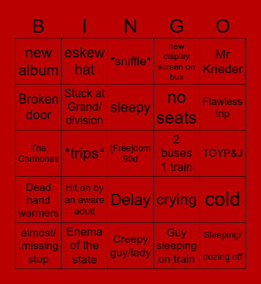 K3nickie on the cta Bingo Card