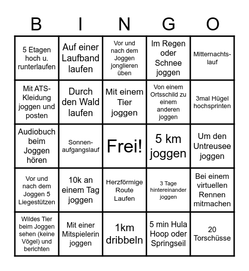 Vorbereitungsbingo! Bingo Card