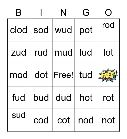 K Plants Bingo Card