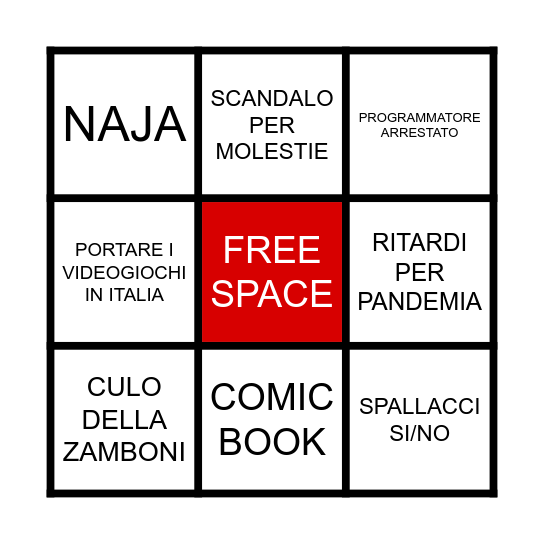 ARTICOLO SU ALALOTH BINGO! Bingo Card