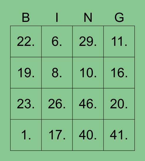 Smartlockr's Bingo Card