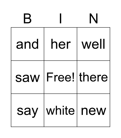 kb2-b Bingo Card