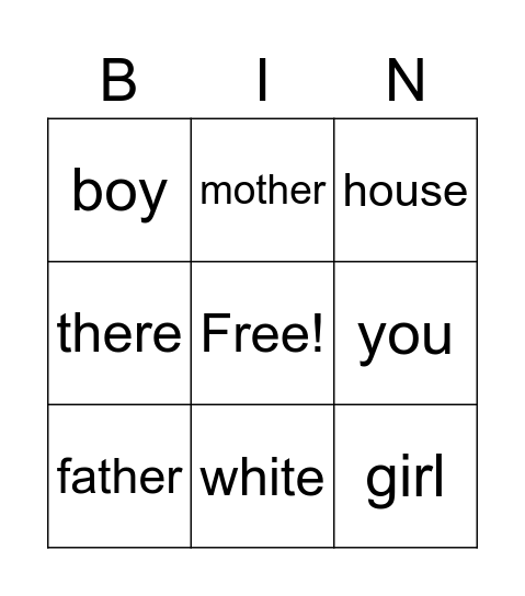 kb2-c Bingo Card