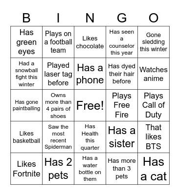 Viking SEAS: Find Someone Who.... Bingo Card