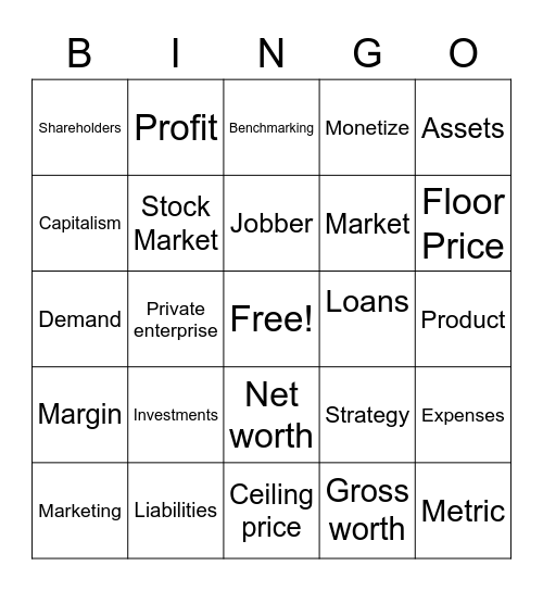 Business Bingo Card