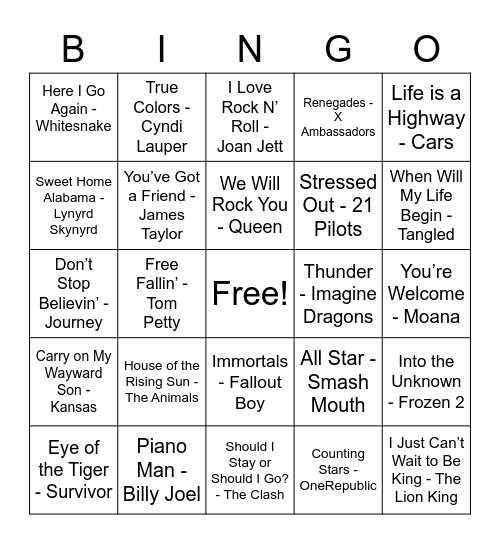 January Bingo 2 Bingo Card