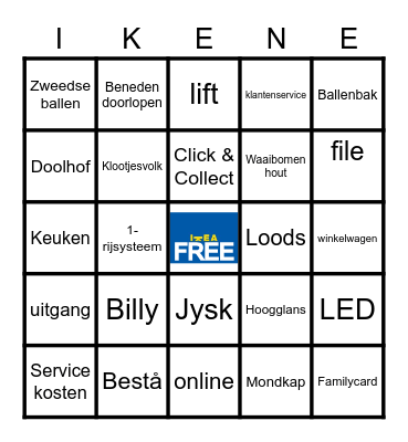 IKEA DIY BS-Bingo Card