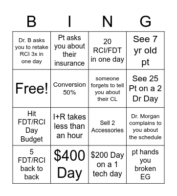 Tech Bingo Card