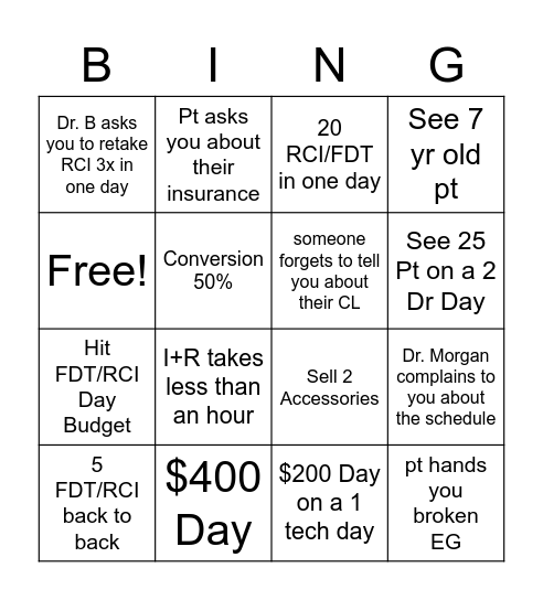 Tech Bingo Card