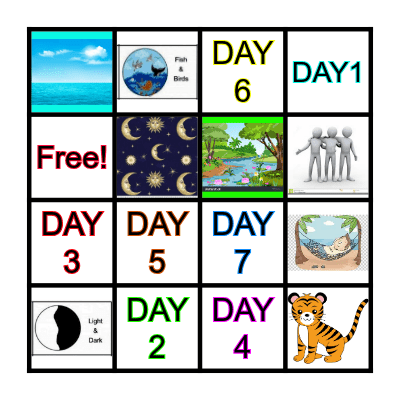 CREATION BINGO Card