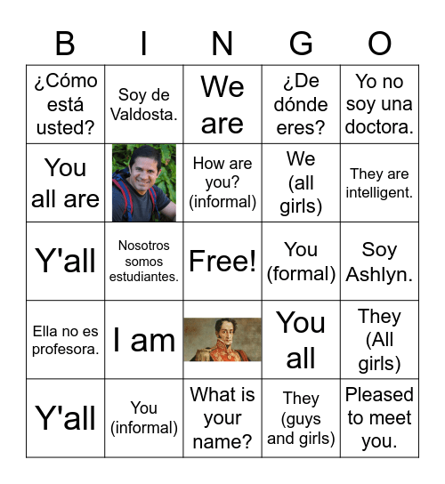 SER Bingo Card