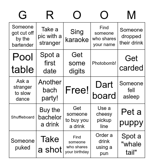 Bachelor Bingo! Bingo Card