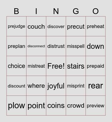 Unit 3 Weeks 4 & 5 Bingo Card