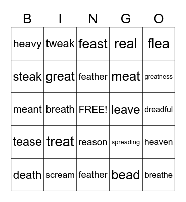 Three Sounds of EA Bingo Card