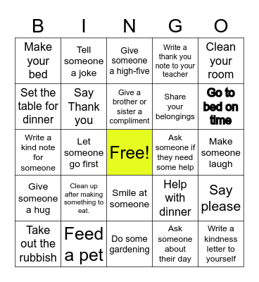 Clovelly Park Home BINGO Card