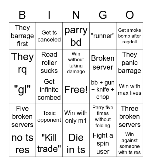 Twau bingo Card