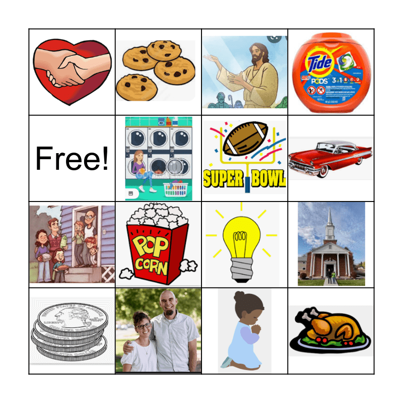 Anders and Jessica Snyder Nampa, Idaho Bingo Card