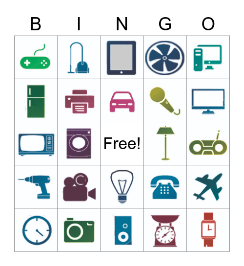 Inventions Bingo Card