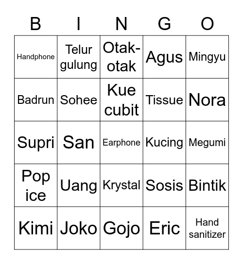 TheLemaris Bingo Card