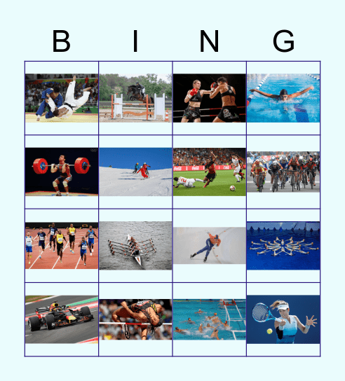 sport Bingo Card