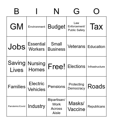 SOS 2022 Bingo Card