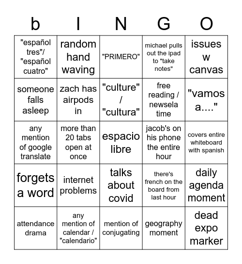 Bingo Card