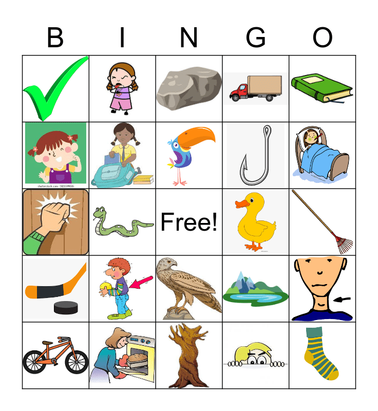 K Final Bingo Card