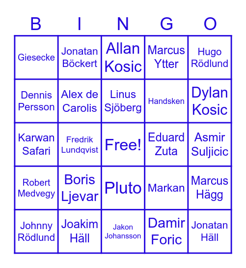 IFK VÄSTERÅS SILLY Bingo Card