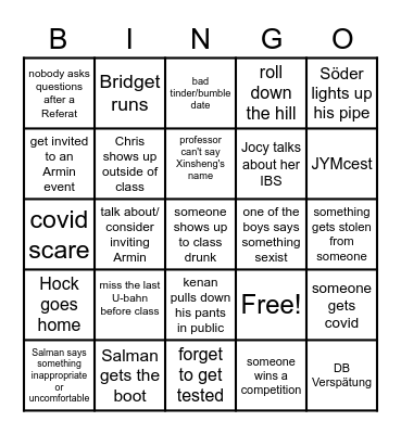 JYM Bingo Card