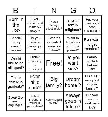 BINGO Card