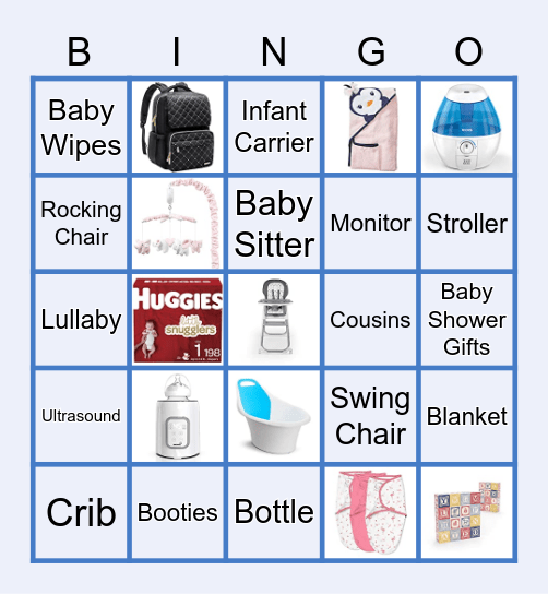 Baby Shower Shana - Yasmell Bingo Card