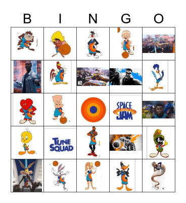 Space Jams 2 A New Legacy Bingo Card