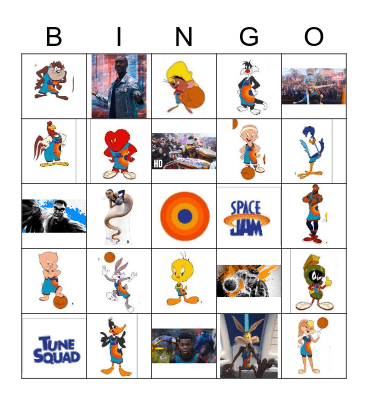 Space Jams 2 A New Legacy Bingo Card