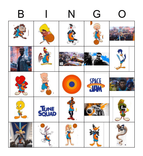 Space Jams 2 A New Legacy Bingo Card