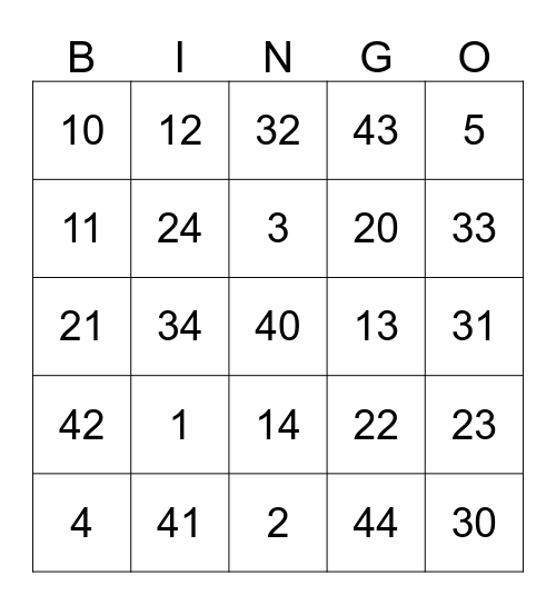 GO HOME EARLY Bingo Card