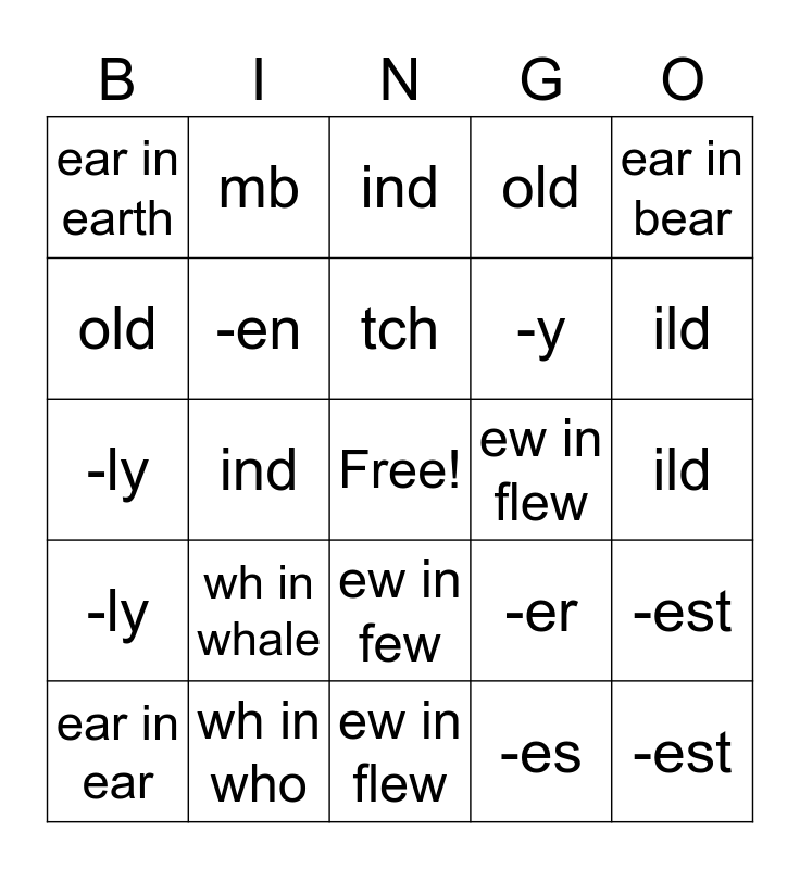 Sounds like /air/ bingo - air, are, ear, ere, by LEARNING FUN