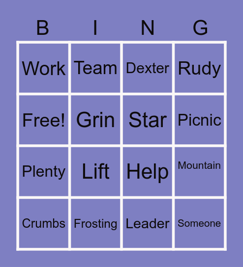 March to the Picnic Bingo Card