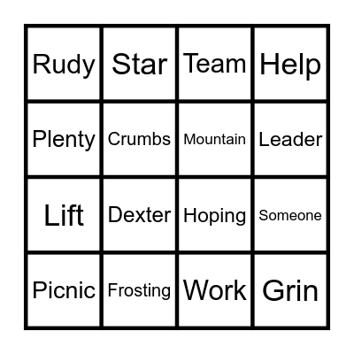 March to the Picnic Bingo Card