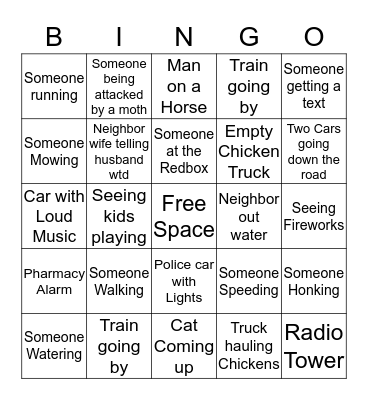 Dollar Store Bingo Card