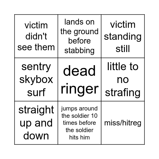 average boring spy surf Bingo Card
