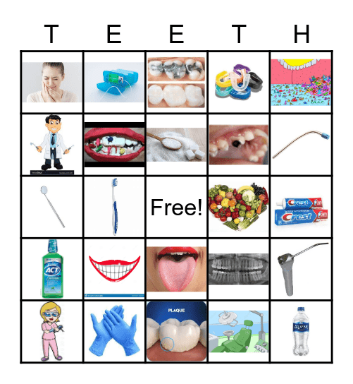 Dental Bingo Card