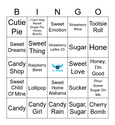 Gimme Some Sugar Bingo Card