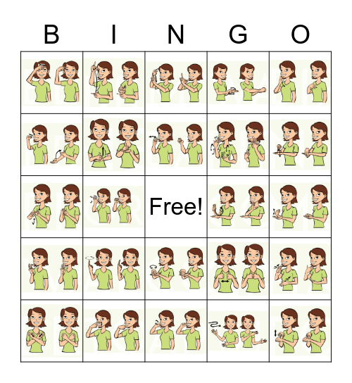 ASL Bingo Card