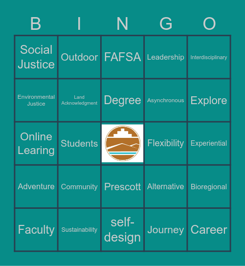 Prescott College Bingo Card