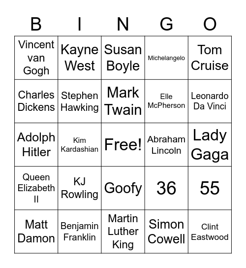 Bingo Card
